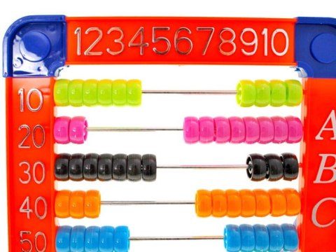 Kolorowe liczydło szkolne