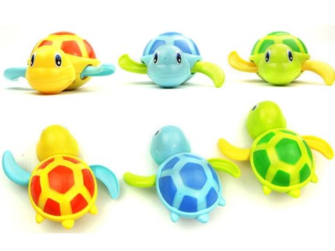 Nakręcany żółw, żółwik - zabawka do kąpieli