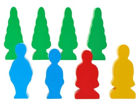 Drewniane klocki - miasteczko, straż pożarna, autka