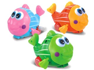 Nakręcana RYBKA kolorowa jeżdżąca zabawka