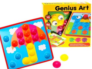 Kreatywna UKŁADANKA PINEZKI kolorowy obrazek