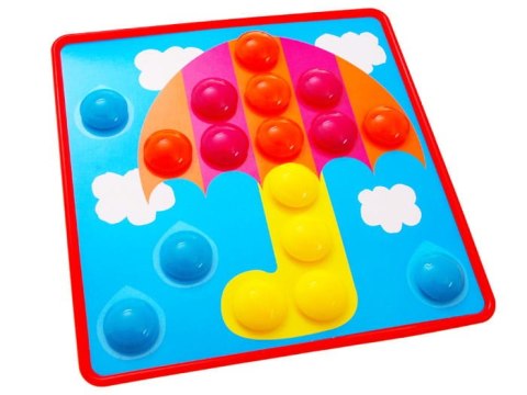 Kreatywna UKŁADANKA PINEZKI kolorowy obrazek