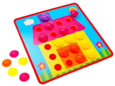 Kreatywna UKŁADANKA PINEZKI kolorowy obrazek