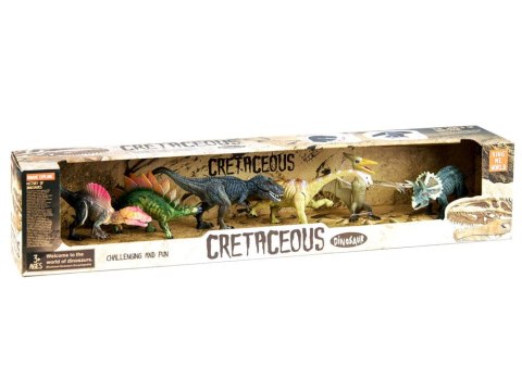 Malowane dinozaury, zestaw 6 sztuk