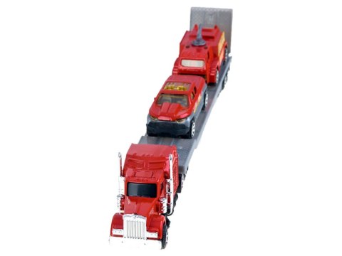 Zestaw STRAŻ POŻARNA Laweta + autka DieCast