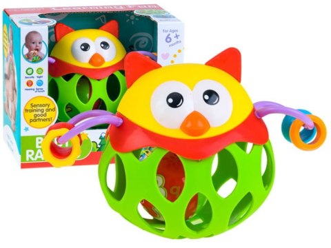 Ażurowa miękka Grzechotka GRYZAK do raczkowania