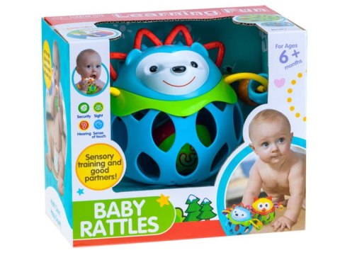 Ażurowa miękka Grzechotka GRYZAK do raczkowania