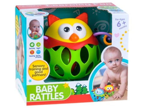 Ażurowa miękka Grzechotka GRYZAK do raczkowania