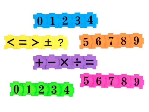 CYFRY tabliczka mnożenia - edukacyjna układanka