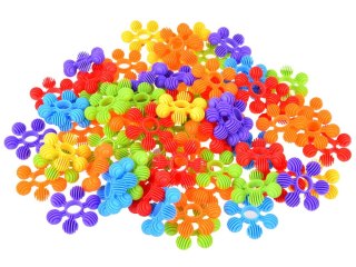 Klocki mini wafle Płatki śniegu - 72 elementy