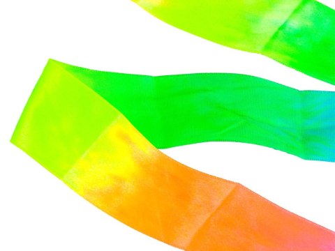 Tęczowa SZARFA wstążka gimnastyczna