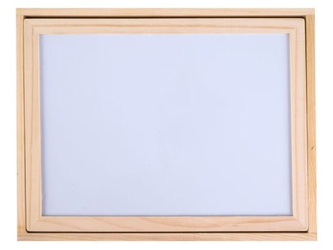 Drewniana TABLICA magnetyczno-kredowa + akcesoria