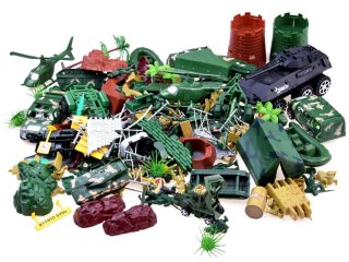 Zestaw MILITARNY WOJSKO żołnierzyki czołgi broń