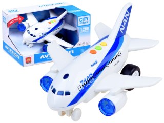 Interaktywny SAMOLOT z dźwiękiem i światłem napęd