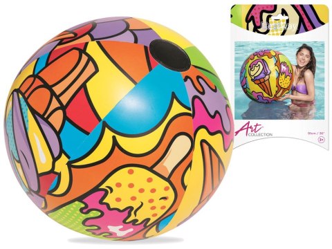 Kolorowa dmuchana piłka plażowa 91cm Bestway 31044