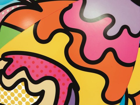 Kolorowa dmuchana piłka plażowa 91cm Bestway 31044