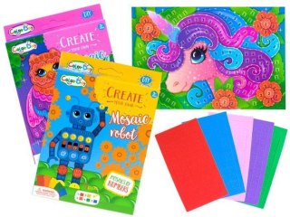 Kreatywna WYKLEJANKA piankowa mozaika