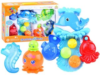 Wieloryb zabawka do kąpieli + kubeczki
