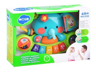 Kolorowe interaktywne PIANINKO SŁONIK