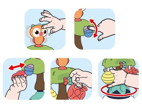 Magiczna GRZECHOTKA na przyssawce