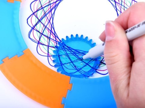 Spirograf do malowania wzorów, zestaw plastyczny