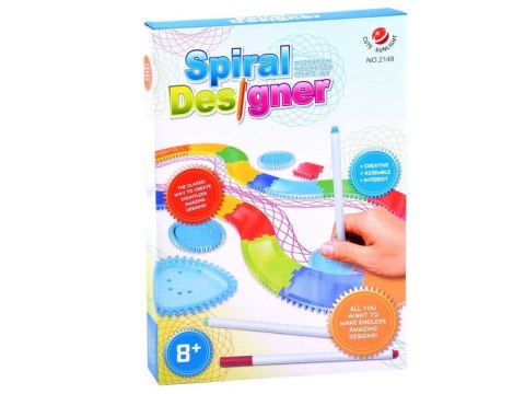 Spirograf do malowania wzorów, zestaw plastyczny