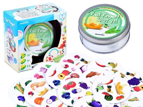 Gra na refleks - znajdź parę - owoce i warzywa