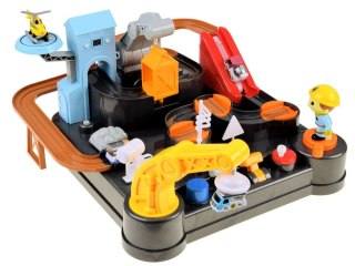 Mechaniczny tor dla autek oraz pojazdy budowlane