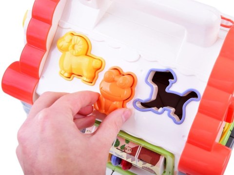Interaktywny Domek - sorter klocki i zwierzątka