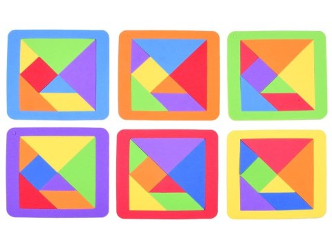 Puzzle piankowe układanka logiczna tangram