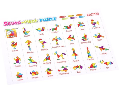 Puzzle piankowe układanka logiczna tangram