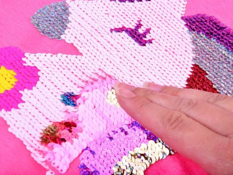 PODUSZKA Jednorożec cekiny - zrób to sam