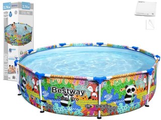 Kolorowy basen stelażowy 274x66cm Bestway 5612F