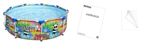 Kolorowy basen stelażowy 274x66cm Bestway 5612F