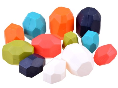 Klocki KAMIENIE układanka balans piramidka