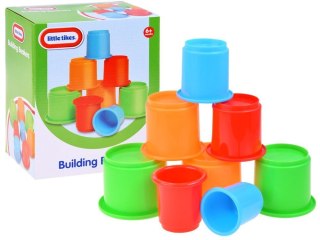 Kolorowe kubki KUBECZKI Little tikes piramidka