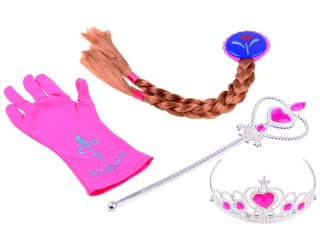 KSIĘŻNICZKA z bajki - korona włosy różdżka