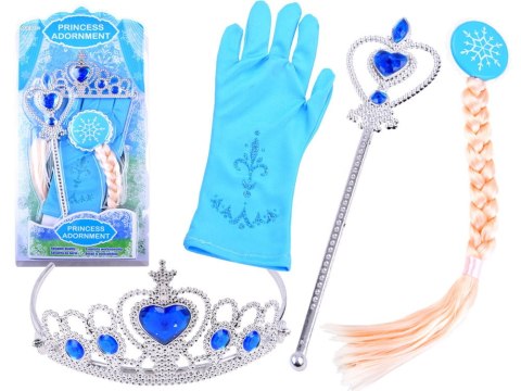 KSIĘŻNICZKA z bajki - korona włosy różdżka