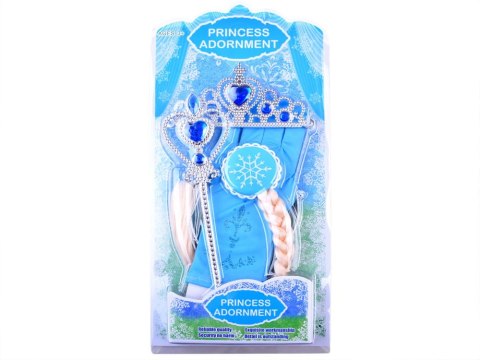 KSIĘŻNICZKA z bajki - korona włosy różdżka