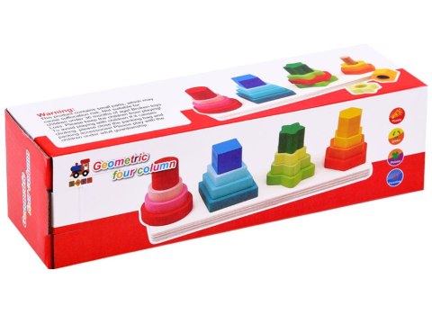 Kolorowy Sorter DREWNIANA UKŁADANKA