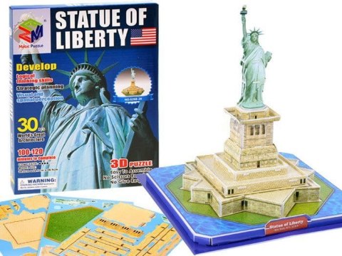 Przestrzenne Puzzle 3D Statua Wolności USA