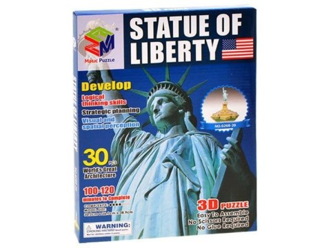 Przestrzenne Puzzle 3D Statua Wolności USA