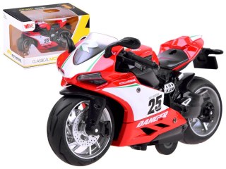 Die-cast MOTOR motocykl z naciągiem