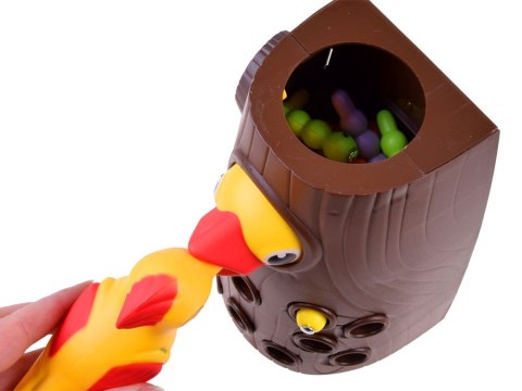 Gra zręcznościowa DZIĘCIOŁ robaczki magnes