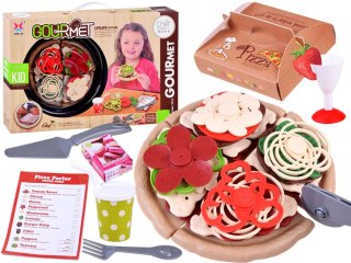 PIZZA kawałki, składniki do układania i krojenia