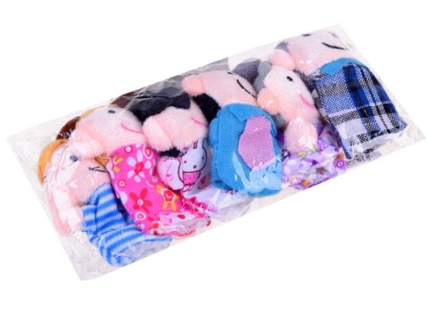 Teatrzyk Pacynki kukiełki na palec RODZINKA 6 szt.