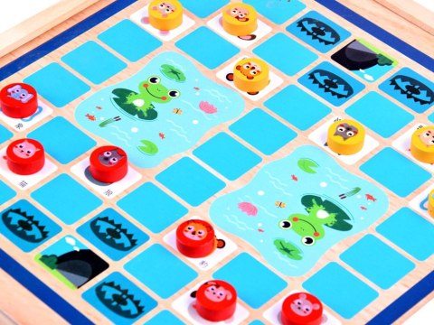 Gra planszowa GRY 8w1 drewniany zestaw