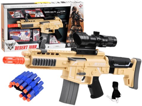 Karabin na naboje piankowe - strzela i świeci