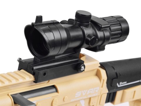 Karabin na naboje piankowe - strzela i świeci