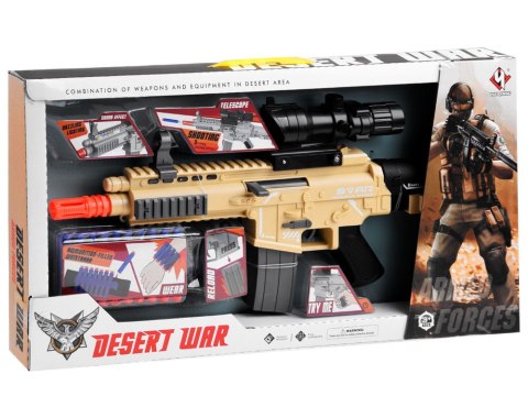 Karabin na naboje piankowe - strzela i świeci